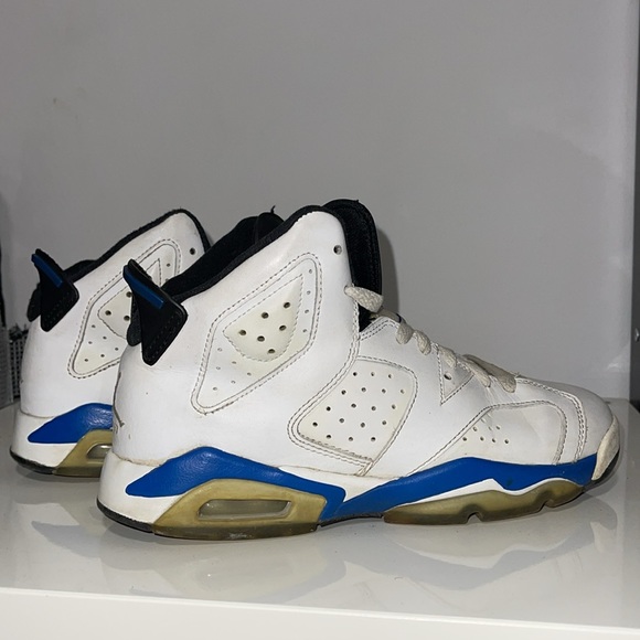 Air Jordan 6 (VI) OG Sport Blue / September Blue US5.5Y - Picture 2 of 5